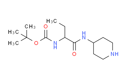 CAS No. 1706813-74-2, tert-Butyl (1-oxo-1-(piperidin-4-ylamino)butan-2-yl)carbamate