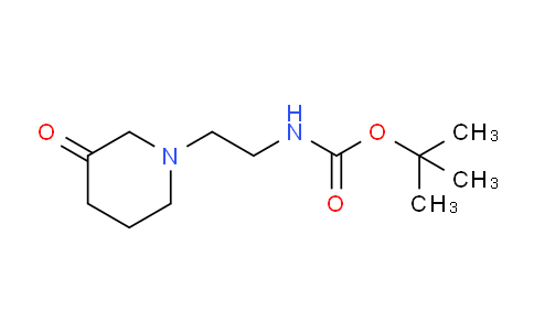 CAS No. 1337882-51-5, tert-Butyl (2-(3-oxopiperidin-1-yl)ethyl)carbamate