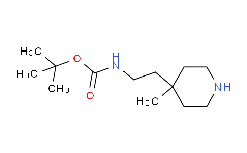 CAS No. 1374654-40-6, tert-Butyl (2-(4-methylpiperidin-4-yl)ethyl)carbamate
