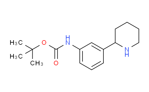CAS No. 887589-33-5, tert-Butyl (3-(piperidin-2-yl)phenyl)carbamate