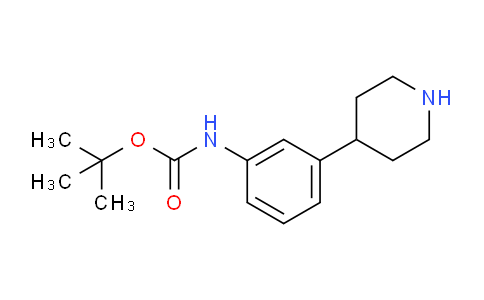 CAS No. 887589-53-9, tert-Butyl (3-(piperidin-4-yl)phenyl)carbamate