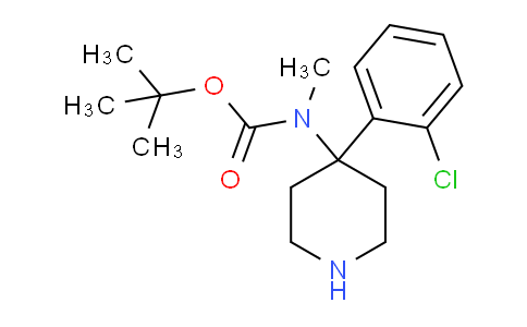 MC642266 | 1707602-20-7 | tert-Butyl (4-(2-chlorophenyl)piperidin-4-yl)(methyl)carbamate