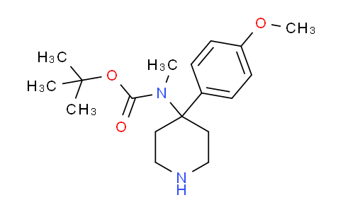 CAS No. 1158750-79-8, tert-Butyl (4-(4-methoxyphenyl)piperidin-4-yl)(methyl)carbamate