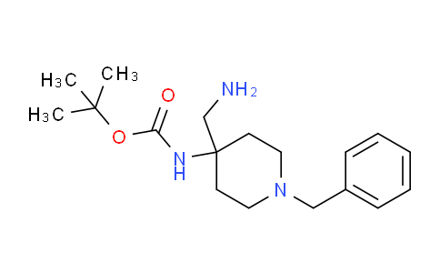 CAS No. 1392491-65-4, tert-Butyl (4-(aminomethyl)-1-benzylpiperidin-4-yl)carbamate