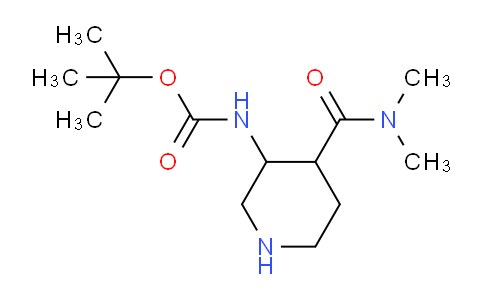 CAS No. 1774904-65-2, tert-Butyl (4-(dimethylcarbamoyl)piperidin-3-yl)carbamate