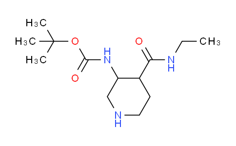 CAS No. 1707609-36-6, tert-Butyl (4-(ethylcarbamoyl)piperidin-3-yl)carbamate