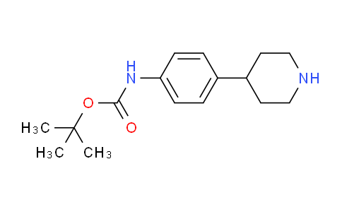 CAS No. 887589-58-4, tert-Butyl (4-(piperidin-4-yl)phenyl)carbamate