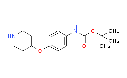 CAS No. 1820604-09-8, tert-Butyl (4-(piperidin-4-yloxy)phenyl)carbamate