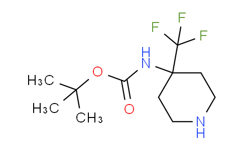 CAS No. 1211583-41-3, tert-Butyl (4-(trifluoromethyl)piperidin-4-yl)carbamate