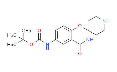 CAS No. 1260897-81-1, tert-Butyl (4-oxo-3,4-dihydrospiro[benzo[e][1,3]oxazine-2,4'-piperidin]-6-yl)carbamate