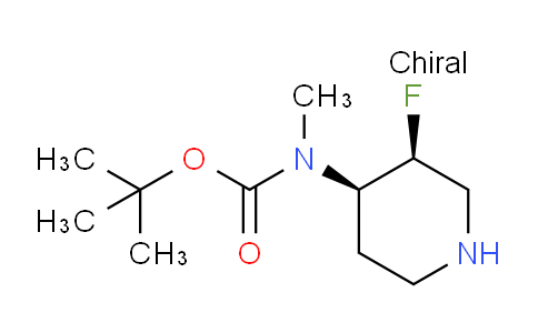 CAS No. 1932066-19-7, tert-Butyl (cis-3-fluoropiperidin-4-yl)(methyl)carbamate
