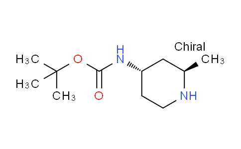 CAS No. 1657033-37-8, tert-Butyl (trans-2-methylpiperidin-4-yl)carbamate