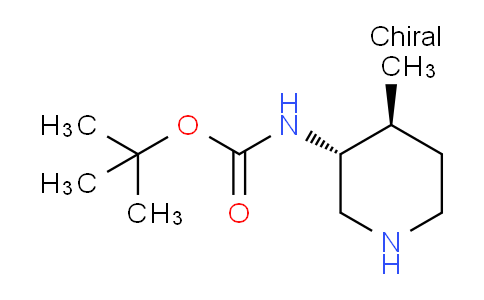 CAS No. 250275-23-1, tert-Butyl (trans-4-methylpiperidin-3-yl)carbamate
