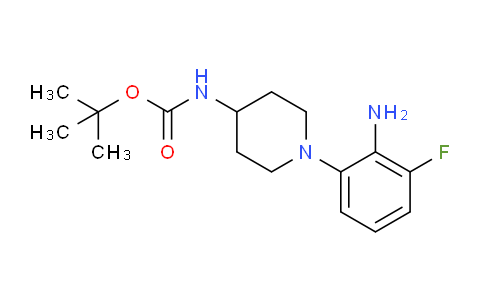 CAS No. 1052705-61-9, tert-Butyl 1-(2-amino-3-fluorophenyl)piperidin-4-ylcarbamate