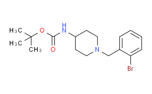 CAS No. 1286263-42-0, tert-Butyl 1-(2-bromobenzyl)piperidin-4-ylcarbamate