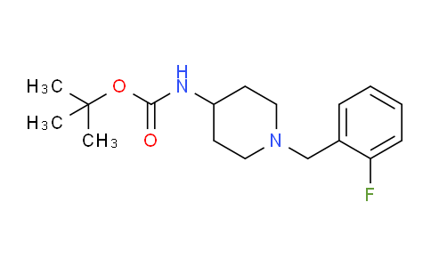 CAS No. 779339-09-2, tert-Butyl 1-(2-fluorobenzyl)piperidin-4-ylcarbamate