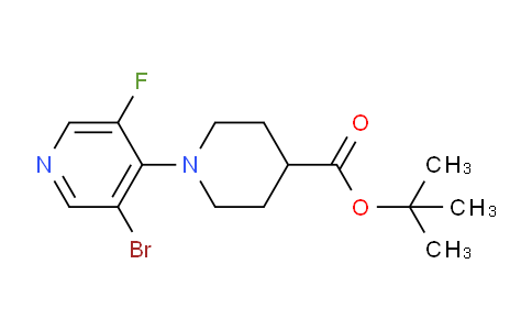 CAS No. 1613193-36-4, tert-Butyl 1-(3-bromo-5-fluoropyridin-4-yl)piperidine-4-carboxylate