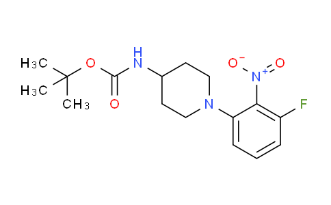 CAS No. 1052705-07-3, tert-Butyl 1-(3-fluoro-2-nitrophenyl)piperidine-4-ylcarbamate