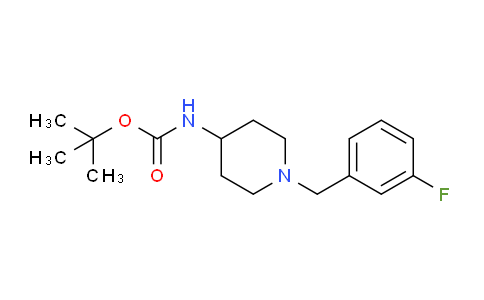 CAS No. 779339-10-5, tert-Butyl 1-(3-fluorobenzyl)piperidin-4-ylcarbamate