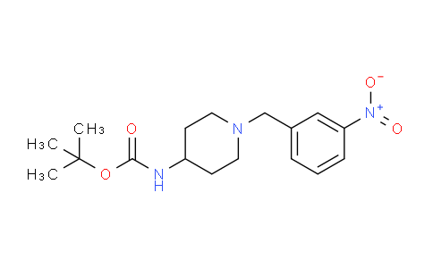 CAS No. 323578-32-1, tert-Butyl 1-(3-nitrobenzyl)piperidin-4-ylcarbamate