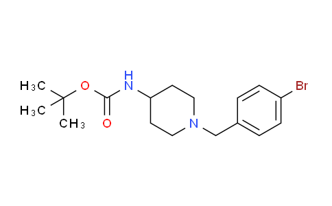CAS No. 1286266-09-8, tert-Butyl 1-(4-bromobenzyl)piperidin-4-ylcarbamate