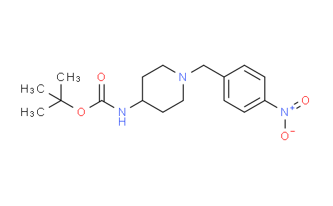 CAS No. 323578-34-3, tert-Butyl 1-(4-nitrobenzyl)piperidin-4-ylcarbamate