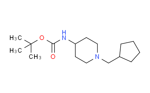 CAS No. 1286274-37-0, tert-Butyl 1-(cyclopentylmethyl)piperidin-4-ylcarbamate
