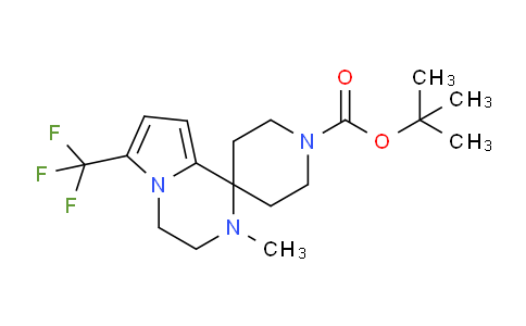 CAS No. 1392466-05-5, tert-Butyl 2'-methyl-6'-(trifluoromethyl)-3',4'-dihydro-2'H-spiro[piperidine-4,1'-pyrrolo[1,2-a]pyrazine]-1-carboxylate