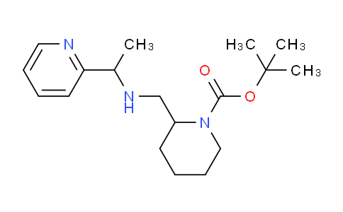 CAS No. 1353972-38-9, tert-Butyl 2-(((1-(pyridin-2-yl)ethyl)amino)methyl)piperidine-1-carboxylate