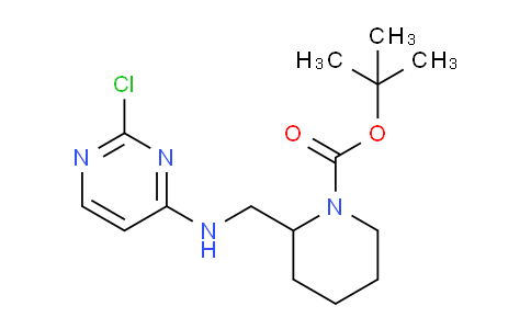 CAS No. 1224600-42-3, tert-Butyl 2-(((2-chloropyrimidin-4-yl)amino)methyl)piperidine-1-carboxylate