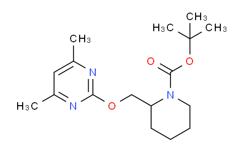 CAS No. 1261232-32-9, tert-Butyl 2-(((4,6-dimethylpyrimidin-2-yl)oxy)methyl)piperidine-1-carboxylate