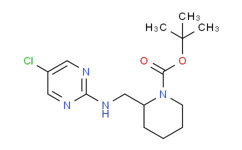 CAS No. 1261229-54-2, tert-Butyl 2-(((5-chloropyrimidin-2-yl)amino)methyl)piperidine-1-carboxylate