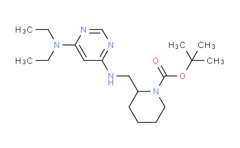 CAS No. 1353978-05-8, tert-Butyl 2-(((6-(diethylamino)pyrimidin-4-yl)amino)methyl)piperidine-1-carboxylate