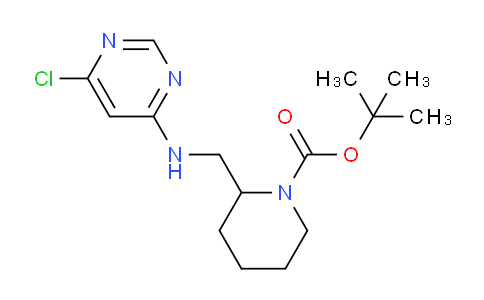 CAS No. 1289386-33-9, tert-Butyl 2-(((6-chloropyrimidin-4-yl)amino)methyl)piperidine-1-carboxylate