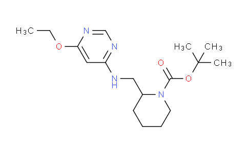 CAS No. 1353953-34-0, tert-Butyl 2-(((6-ethoxypyrimidin-4-yl)amino)methyl)piperidine-1-carboxylate