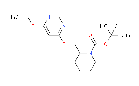 CAS No. 1353978-03-6, tert-Butyl 2-(((6-ethoxypyrimidin-4-yl)oxy)methyl)piperidine-1-carboxylate