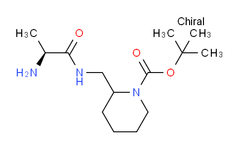 CAS No. 1354025-94-7, tert-Butyl 2-(((S)-2-aminopropanamido)methyl)piperidine-1-carboxylate