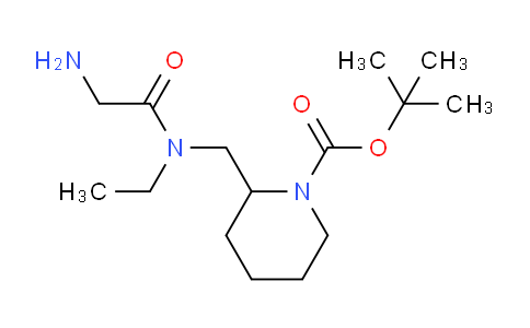 CAS No. 1353947-52-0, tert-Butyl 2-((2-amino-N-ethylacetamido)methyl)piperidine-1-carboxylate