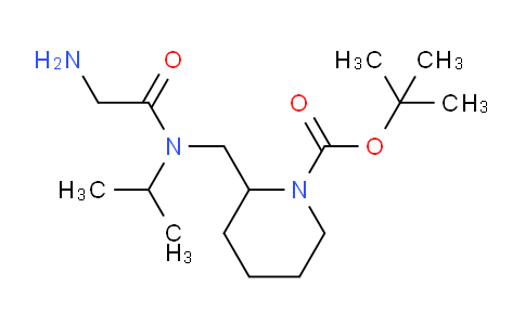 CAS No. 1353975-35-5, tert-Butyl 2-((2-amino-N-isopropylacetamido)methyl)piperidine-1-carboxylate