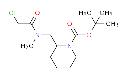 CAS No. 1353977-18-0, tert-Butyl 2-((2-chloro-N-methylacetamido)methyl)piperidine-1-carboxylate