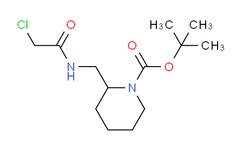 CAS No. 1312455-22-3, tert-Butyl 2-((2-chloroacetamido)methyl)piperidine-1-carboxylate