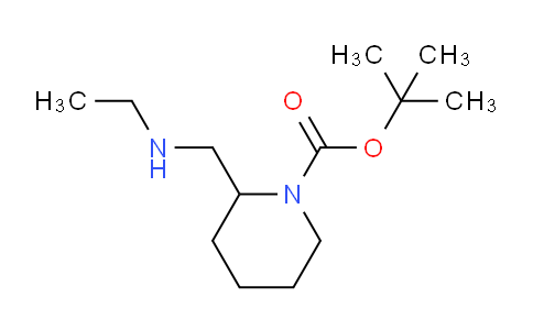CAS No. 1289386-04-4, tert-Butyl 2-((ethylamino)methyl)piperidine-1-carboxylate