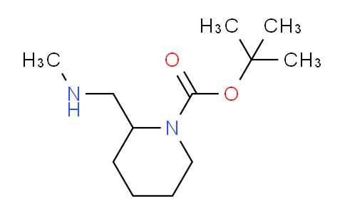 CAS No. 1245645-35-5, tert-Butyl 2-((methylamino)methyl)piperidine-1-carboxylate