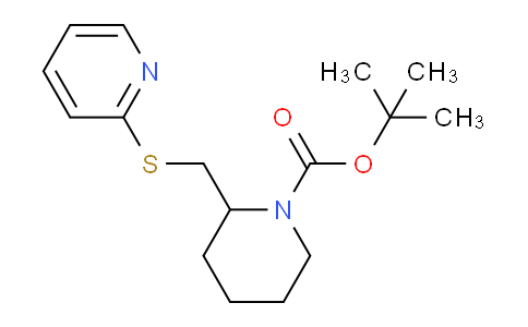CAS No. 1353989-94-2, tert-Butyl 2-((pyridin-2-ylthio)methyl)piperidine-1-carboxylate