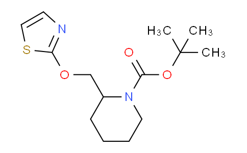 MC642414 | 1261233-33-3 | tert-Butyl 2-((thiazol-2-yloxy)methyl)piperidine-1-carboxylate