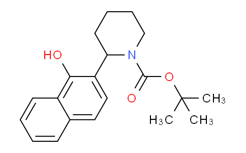 CAS No. 881040-83-1, tert-Butyl 2-(1-hydroxynaphthalen-2-yl)piperidine-1-carboxylate