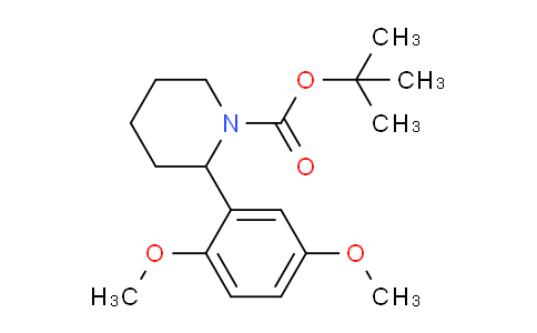 CAS No. 1355214-89-9, tert-Butyl 2-(2,5-dimethoxyphenyl)piperidine-1-carboxylate