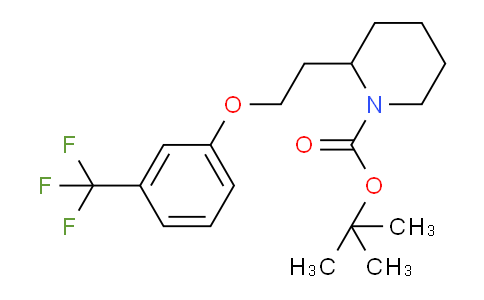 CAS No. 1261940-28-6, tert-Butyl 2-(2-(3-(trifluoromethyl)phenoxy)ethyl)piperidine-1-carboxylate