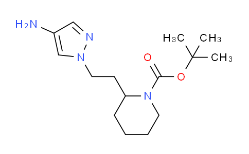CAS No. 1707378-73-1, tert-Butyl 2-(2-(4-amino-1H-pyrazol-1-yl)ethyl)piperidine-1-carboxylate