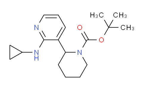 CAS No. 1352491-37-2, tert-Butyl 2-(2-(cyclopropylamino)pyridin-3-yl)piperidine-1-carboxylate